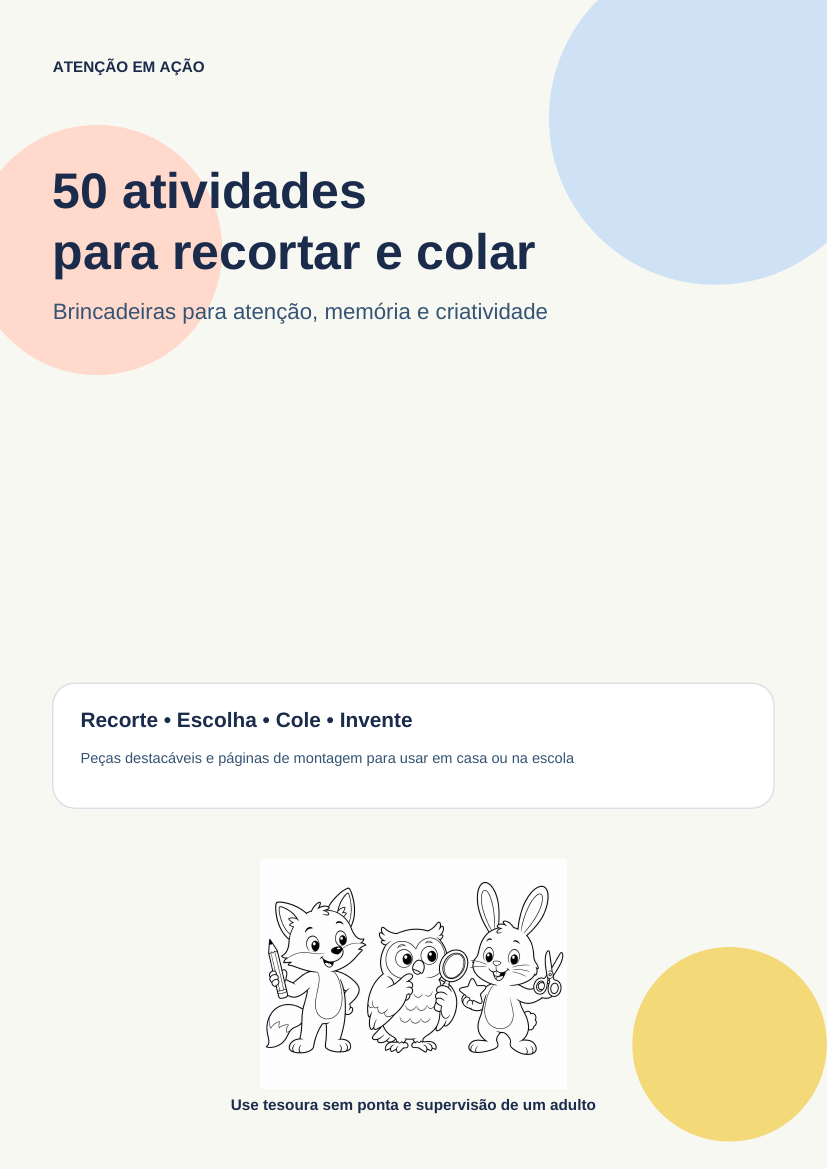 Prévia das 50 Atividades de Recortar e Colar