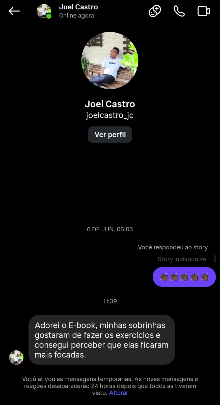 Depoimento real de Joel Castro