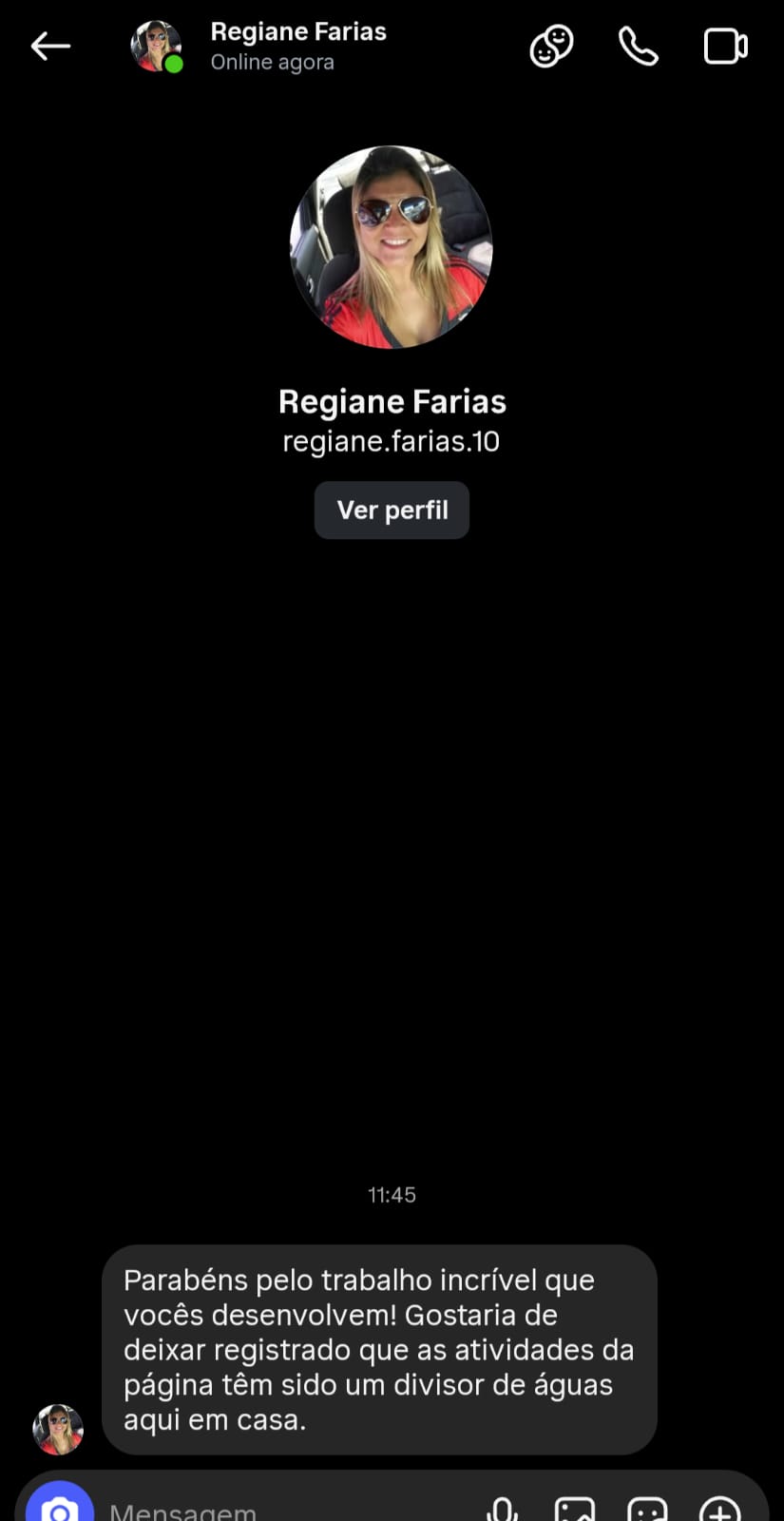 Depoimento real de Regiane Farias